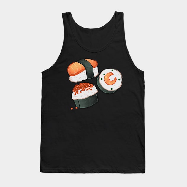 Sushi Tank Top by MidnightTeashop